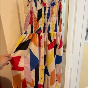 Colorful Geometric Dress